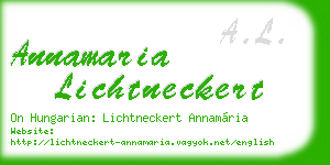 annamaria lichtneckert business card